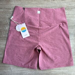 VUORI Clean Elevation Shorty BIKER SHORT Size XL NWT Desert Rose Heather PINK‎